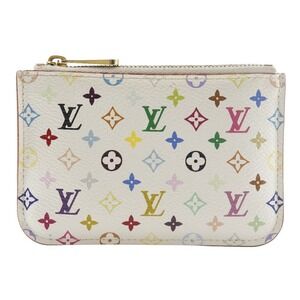 Louis Vuitton Pochette Cree Wallet Monogram Multicolore Multicolor White Zipper